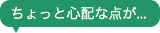 ちょっと心配な点が...