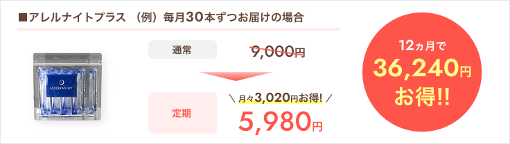 定期コースの特典